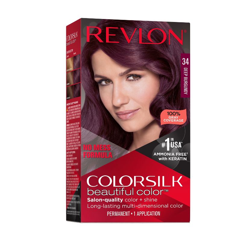 Revlon Colorsilk Beautiful Color Permanent Hair Color Long-Lasting High-Definition with 100% Gray Coverage - 4.4 fl oz, 1 of 17