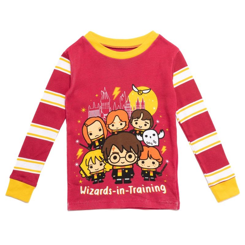 Harry Potter Ron Weasley Hedwig Owl Hermione Girls Pajama Shirt and Pants Little Kid to Big Kid, 2 of 6