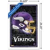 Trends International NFL Minnesota Vikings - Neon Helmet 23 Framed Wall Poster Prints - 3 of 4