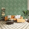 Tempaper & Co. Canvas Palm Removable Peel and Stick Wallpaper, Green Grove, 28 sq. ft. - 2 of 4