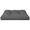 vidaXL Pallet Cushion Anthracite 27.6"x27.6"x4.7" - Indoor/Outdoor Sofa Pad - Water-Resistant Polyester - Ultra-Soft Hollow Fiber - 4 of 4
