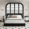 Whisen King Size Chenille Platform Bed, Wooden Bed Frame,Tufted Headboard with Extra-Large Ultra-Soft Cloud Pillow - 3 of 4