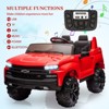 2 Seater Ride On Truck with Remote Control, 3-Speed Battery Powered Electric Car with Spring Suspension, MP3 Music, LED Light for Kids 3-8 - 3 of 4