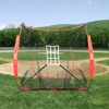 VEVOR Baseball Softball Practice Net, Portable Baseball Training Net for Hitting Catching Pitching, Backstop Baseball Equipment with Bow Frame - 2 of 4