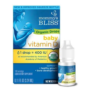 Mommy's Bliss Baby Organic Vitamin D Drops - 0.11oz (100 Servings)