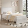VECELO Upholstered Platform Bed Frame Platform with 4 Storage Drawers, Adjustable Velvet Rivets Headboard - 2 of 4
