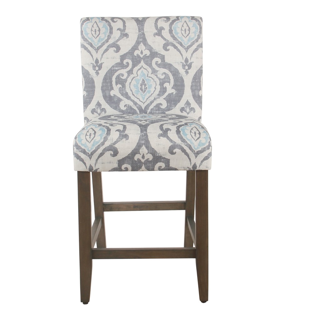 Photos - Chair 24" Classic Parsons Counter Height Barstool Suri Blue - HomePop