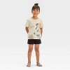 Toddler Girls' Disney Minnie Mouse Halloween Short Sleeve T-Shirt - Ivory - 4 of 4