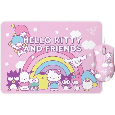 Razer RZ83-03850100-B3M1 DeathAdder Essential Mouse and Goliathus Mouse Mat Bundle Hello Kitty Edition Certified Refurbished