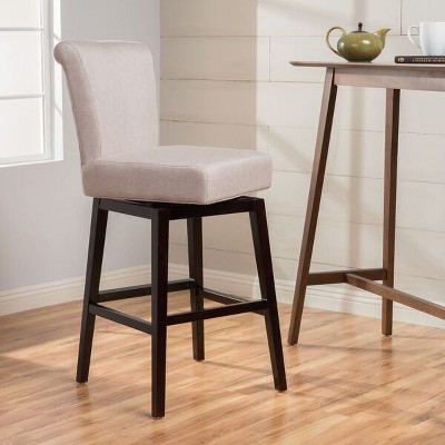Tristan Swivel High Back Counterstool in Wheat Wood