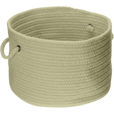 Colonial Mills WL10 14 by 14 by 10-Inch Bristol Storage Basket, Palm