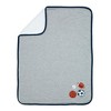 Lambs & Ivy Hall of Fame Sports Jersey/Faux Shearling Cozy Baby Blanket - 3 of 4