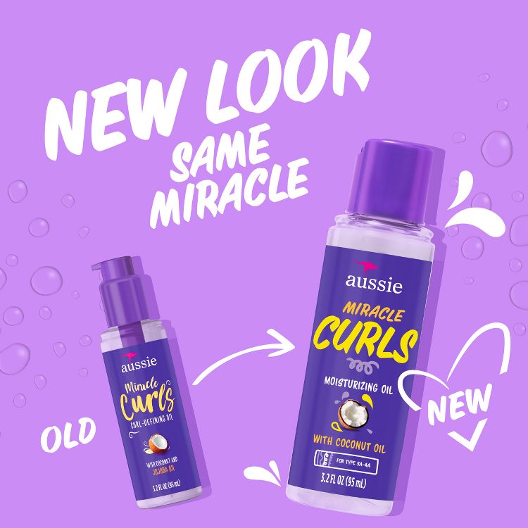 Aussie Miracle Curls Curl-Defining Oil Hair Treatment with Jojoba Oil - 3.2 fl oz, 2 of 9