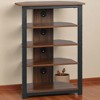 Corner TV Stand for 50–59 Inch TVs, 4-Tier Media Console with Steel Frame and Storage Shelves, Storage Cabinets, AV Tower for Living Room or Bedroom - 3 of 4