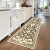 Modern Pastoral Snake Print Area Rug Machine Washable Low Pile Non Slip Non Shedding Stain-Resistant Floor Carpet for Living Room Bedroom Kitchen - 2 of 4
