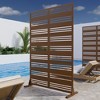 PexFix Outdoor Metal Privacy Screen Garden Fence Stripe Pattern Wall Applique - 2 of 4