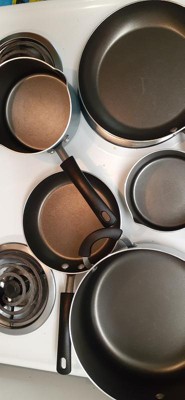 Farberware Cookstart 15pc Aluminum Nonstick Cookware Set With Prestige  Tools Red : Target