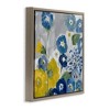Stupell Industries Blue & Yellow Abstract Poppies Floating Frame Canvas Art - 2 of 4