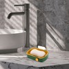 Unique Bargains Wall Mounted Soap Dish 5.04"x3.66"x1.18" 1 Pc - 2 of 4