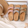 Roxoni Women's Fashion Cork Sole Double Buckle Indoor/Outdoor Sandal - 4 of 4