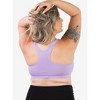 Leading Lady Women's The Serena - Wireless Racerback Cotton Sports Bra (514) - 2 of 4