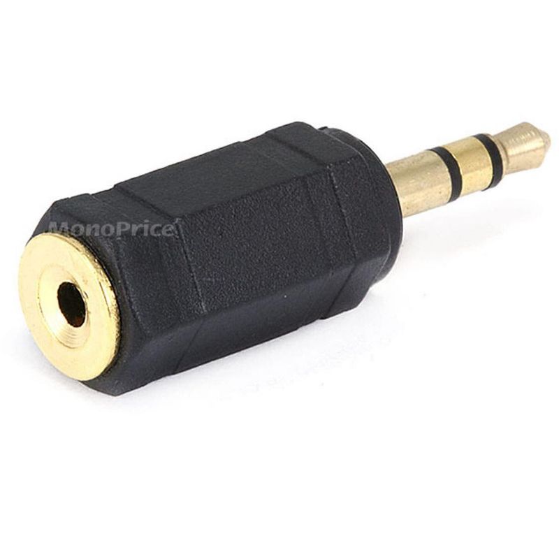 Monoprice 3.5mm TRS Stereo Plug to 2.5mm TRS Stereo Jack Adapter, Gold Plated, 2 of 3