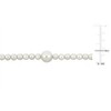 EVERLY JEWELRY | 10k Yellow Gold 3.5-8mm Cultured Freshwater White Pearl Multi-Layer Necklace, 17 inc - 2 of 4
