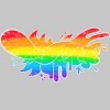 Adult Design By Humans Pride Rainbow Doodle By Maricalvente T-Shirt - 2 of 2