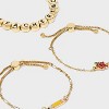 SUGARFIX by BaubleBar Teacher Mode Chain Bracelet Set 3pc - Gold - 4 of 4