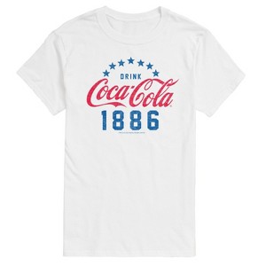 Men's - Coca-Cola - Patriotic Star Circle Short Sleeve Graphic T-Shirt - 1 of 4