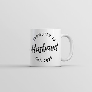 Crazy Dog T-Shirts Promoted To Husband 2024 Mug Funny Family Wedding Announcement Coffee Cup-11oz - 1 of 4