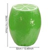 SEVOBAL Green Lemon Fruit Stool Side Table Home Decor Plant Stand Garden Indoor Outdoor Decoration Party Kid Gift Festival, Green, 12.6"*12.6"*14.17" - 3 of 4