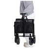 Kumasinova Convertible Foldable Seat Wagon Cart,Collapsible Cart with 220 lbs Capacity,Dog Tether for Camping,Parks,Travel,Outdoor Events - 4 of 4