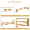 Bamboo Wine Rack 1.5Cm Thick Wood Wine Bottle Rack 36 Bottles Capacity 4 Layers Wine Storage Rack Durable Bamboo Wood - 4 of 4