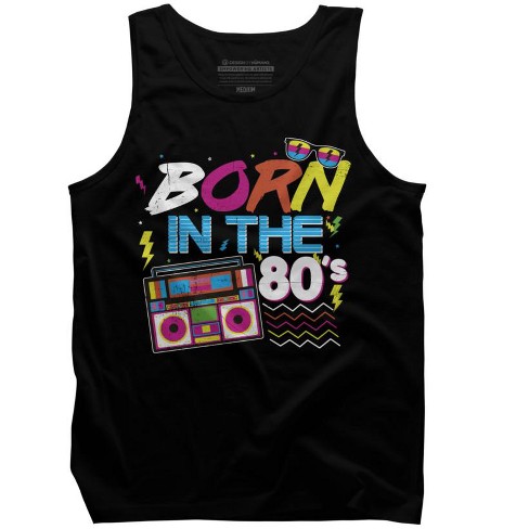 Men's Design By Humans Born In 80s Retro By Musicoilustre Tank Top : Target