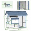 Resenkos Rabbit Hutch, Duck Cage Hutch,Rabbit Coop,73" Small Animal Playpen with with Roof for Rabbits, Chicken, Chinchillas, Green - 3 of 4