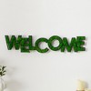 Sevobal Wall Art Welcome Letter Moss Decor Blending Charm And Natural Freshness Elegantly For Stylish Entrywa, Green, 44.8"*13.5"*4.6" - 3 of 4