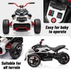 12V 3 Wheeler Kids Electric Ride on Truck & ATV Motorcycle, 2x55W Motor, 7MPH, 2 Speeds, LED Lights, Music - 3 of 4