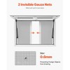 VEVOR Concession Window 36x24 in, Aluminum Alloy Service Window for Food Truck, Up to 85 Degrees Stand Serving Window with 2 Sliding Windows, White - 4 of 4