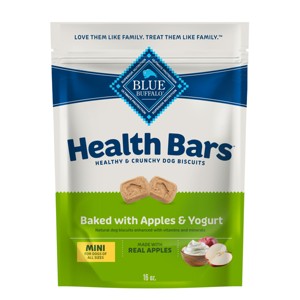 Blue Buffalo Mini Health Bar Apple and Yogurt Flavor Crunchy Dog Treats - 16oz - 1 of 4