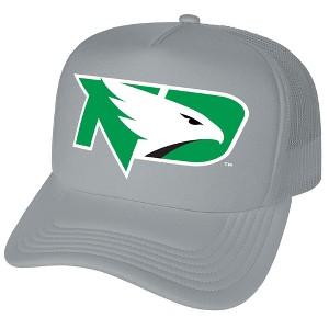 University Of North Dakota Primary Logo Foam Trucker Cap Grey Os - 1 of 4