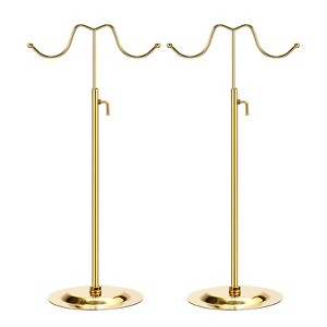 Unique Bargains Stainless Steel Home Retail Store Adjustable Clutch Purse Display Stands 2 Pcs - 1 of 4