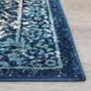 Coolmee Vintage  Trellis Area Rugs Low Pile Non-Shedding Accent Rug Distressed Mat for Entryway Hallway Bathroom Laundry Kitchen - 3 of 4