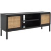 Zadie 2 Shelf Rattan Media Stand - MED5009 - Safavieh - 3 of 4