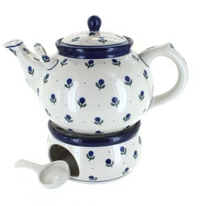 Blue Rose Polish Pottery 444-63 Ceramika Large Teapot & Warmer - 1 of 1