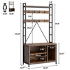 GustoWave Hall Tree with Bench Coat Rack Shoe Bench Industrial Coat Tree with Storage Cubbies Entryway Coat Rack with Shoe Storage - 3 of 4