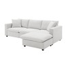 CAVINAS Modern Modular Sectional Sofa, 100.4*64.6" L-shaped Couch Set with 2 Free pillows, 4-seat Polyester Fabric Couch Set - 3 of 4