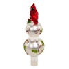 Kurt Adler 12-Inch Glass Holly and Cardinal Tree Topper - 4 of 4