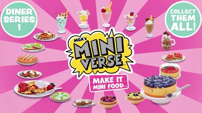 MGA&#39;s Miniverse Make It Mini Food Diner Series 2 Mini Collectibles, 2 of 7, play video