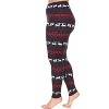 Women's Plus Size Printed Leggings - One Size Fits Most Plus - White Mark - 2 of 3